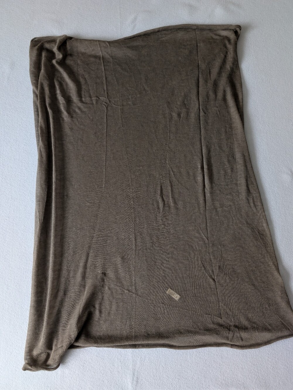 Parker Blue 100% Cashmere Olive Green Neutral Infinity Scarf Minimalist Luxury image 4
